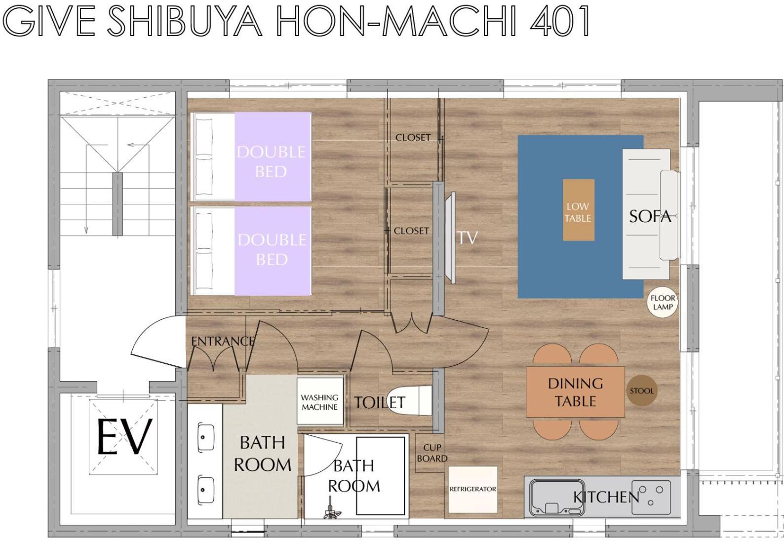 Apartment Give Shibuya Honmachi Präfektur Tokio